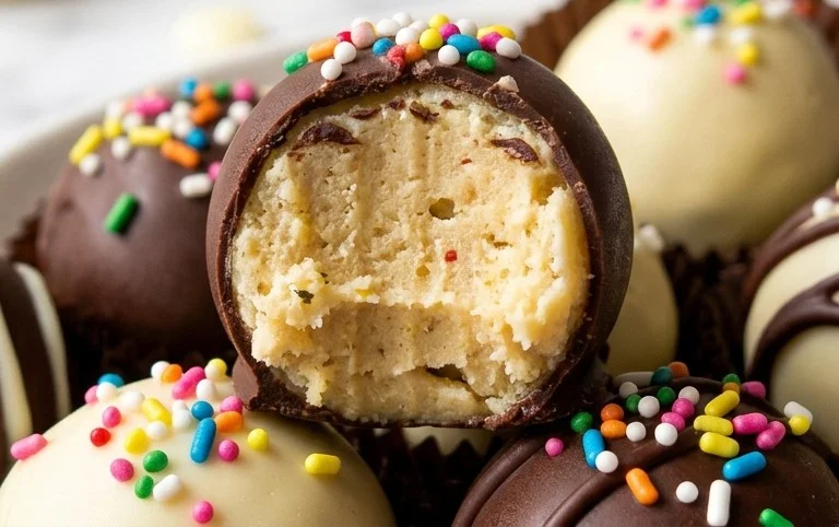 No Bake Cake Batter Truffles