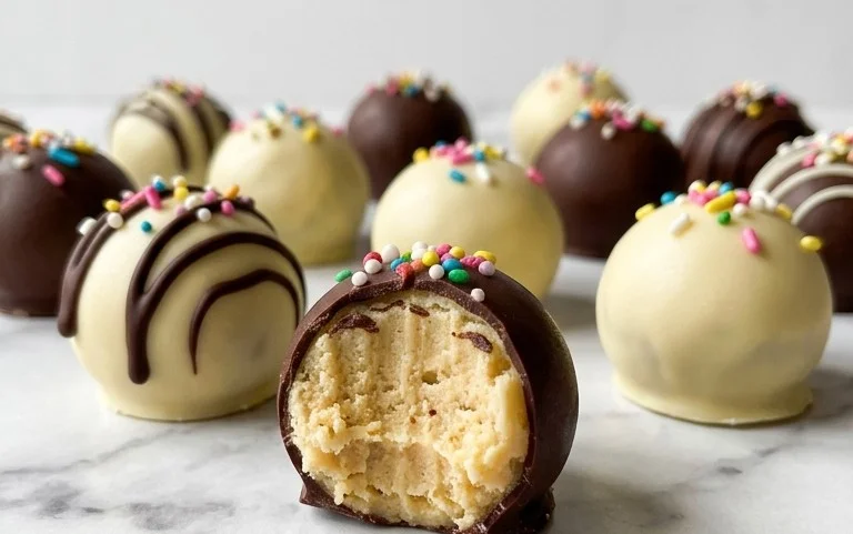 No Bake Cake Batter Truffles- Easy & Delicious