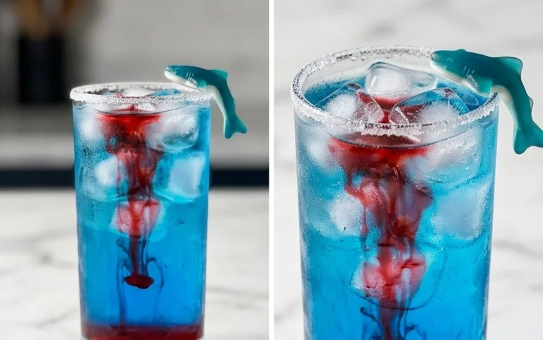 Shark Bite Cocktail- Refreshing Tropical Drink Recipe