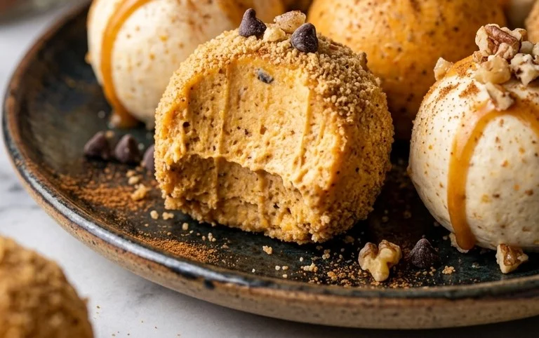 No Bake Pumpkin Cheesecake Balls