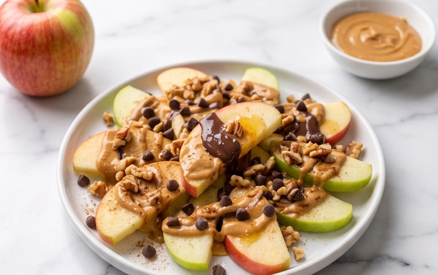 Healthy Apple Nachos Easy Kid Snack