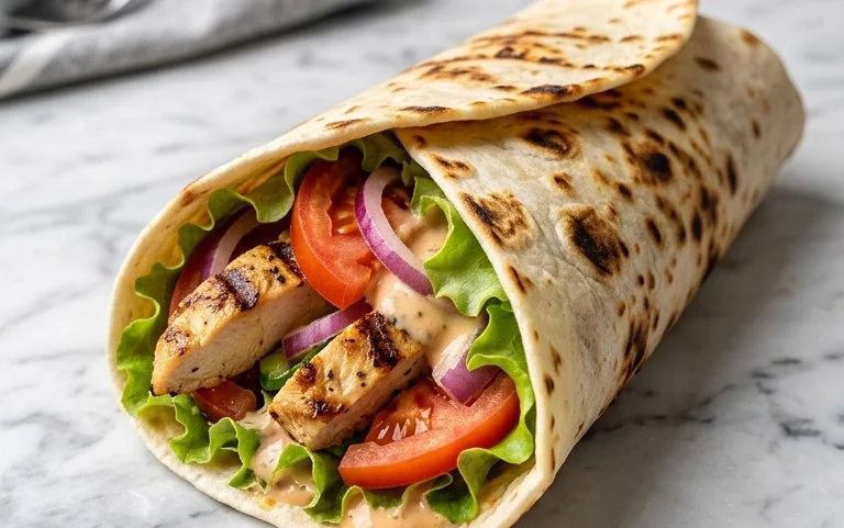 Easy Grilled Chicken Wrap Recipe – Quick Lunch Dinner