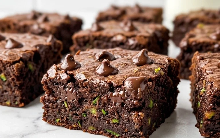 Secretly Healthy Zucchini Brownies Fudgy Chocolate Bliss