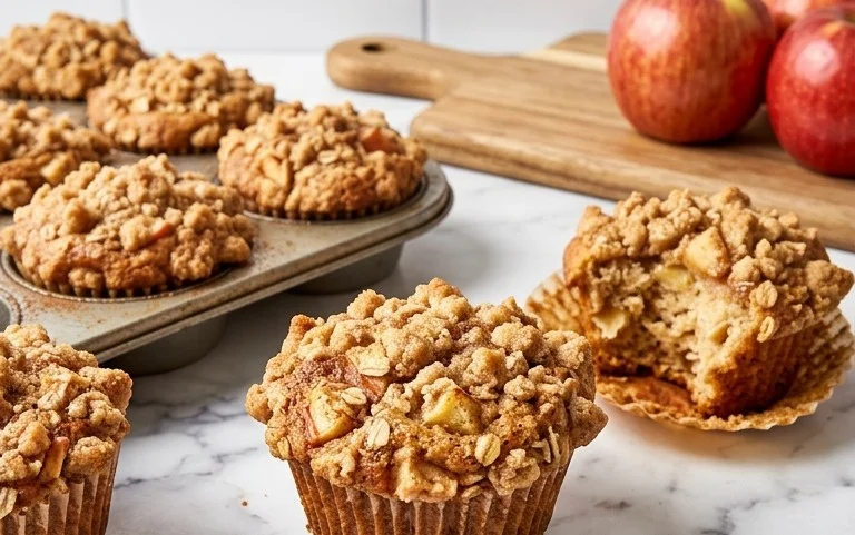 Easy Apple Crumble Muffins – Cozy Spiced Treat